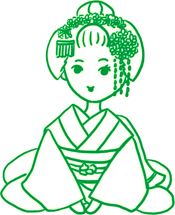 舞妓さんのイラスト