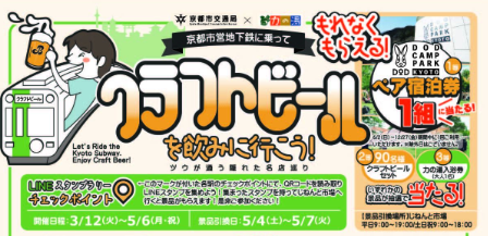 京都市営地下鉄に乗ってクラフトビールを飲みに行こう！
