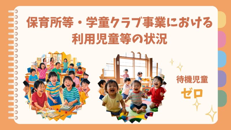 保育所等及び学童クラブ事業における利用児童等の状況について