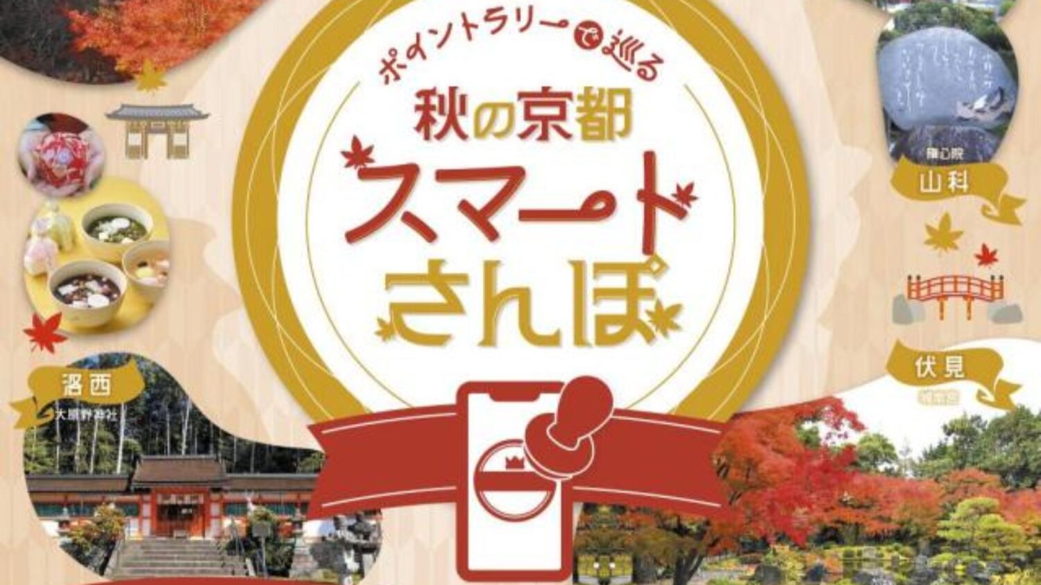 混雑回避で、もっと快適な京都観光を！「ポイントラリーで巡る　秋の京都スマートさんぽ」