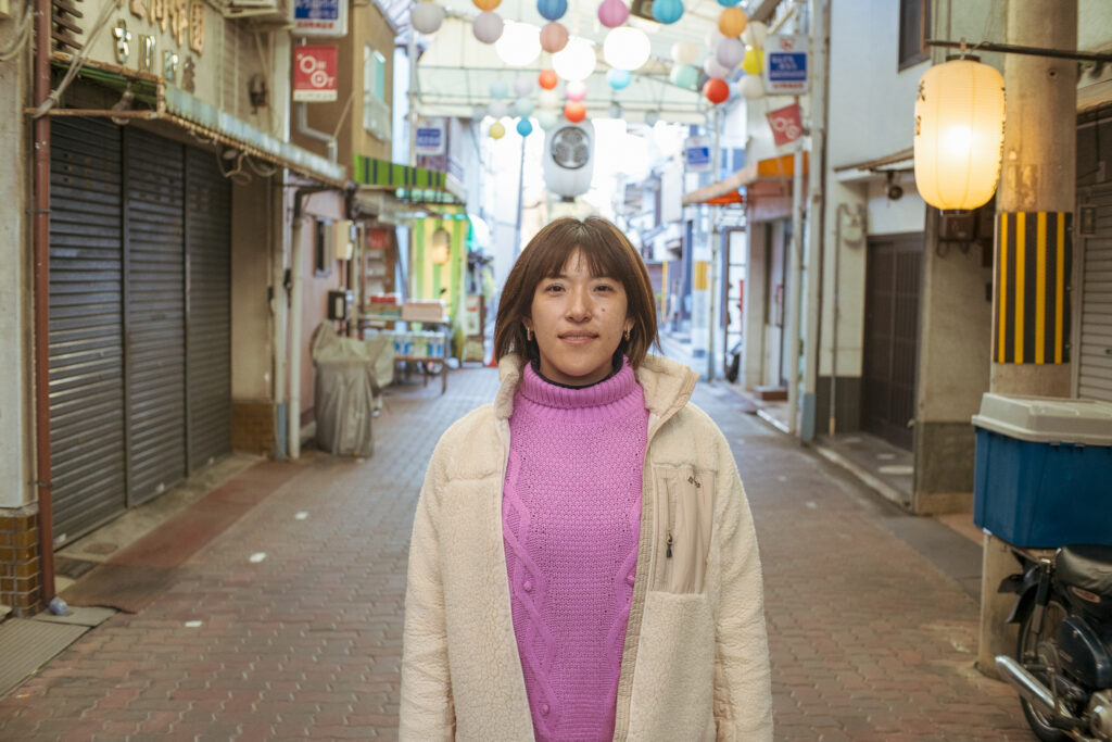 白川エリアを盛り上げる前川さん、みっけ。